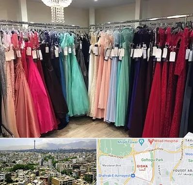 مزون لباس شب در گیشا 