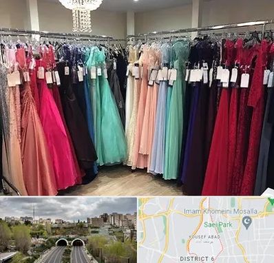 مزون لباس شب در یوسف آباد 