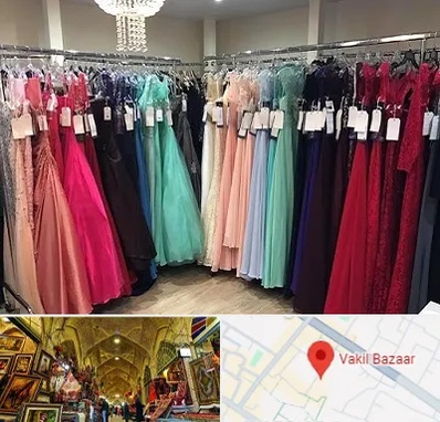 مزون لباس شب در بازار وکیل شیراز
