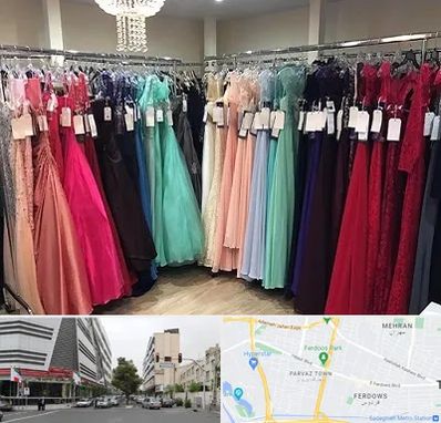 مزون لباس شب در بلوار فردوس 