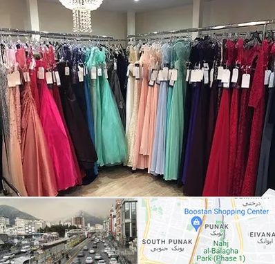 مزون لباس شب در پونک 