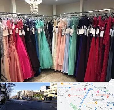 مزون لباس شب در خیابان ملاصدرا شیراز