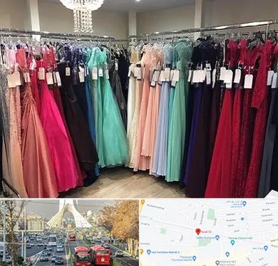 مزون لباس شب در خیابان آزادی