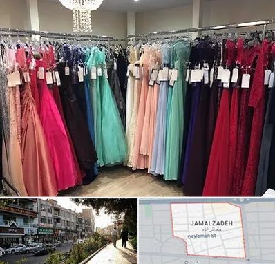 مزون لباس شب در خیابان جمالزاده