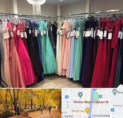 مزون لباس شب در چهارباغ اصفهان