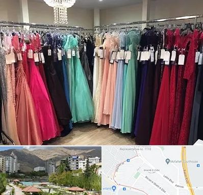 مزون لباس شب در شهر زیبا