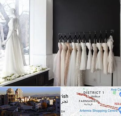 فروشگاه لباس شب در فرمانیه 