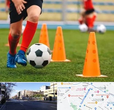 آموزشگاه فوتبال در خیابان ملاصدرا شیراز