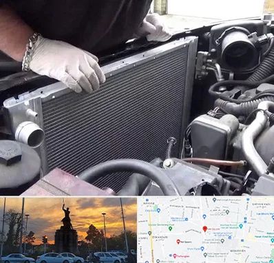 تعمیر رادیاتور در میدان حر