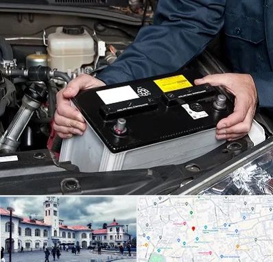 باطری سازی شبانه روزی در میدان شهرداری رشت