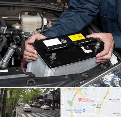 باطری سازی شبانه روزی در ظفر 