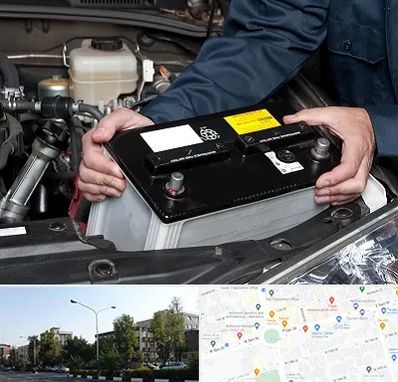 باطری سازی شبانه روزی در میدان کاج