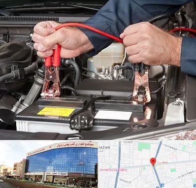 باطری سازی سیار در نصف راه تبریز