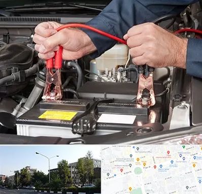 باطری سازی سیار در میدان کاج