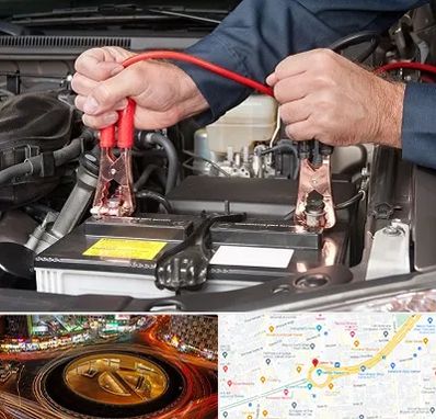 باطری سازی سیار در میدان ولیعصر