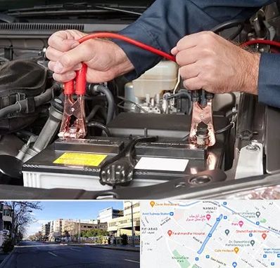 باطری سازی سیار در خیابان ملاصدرا شیراز