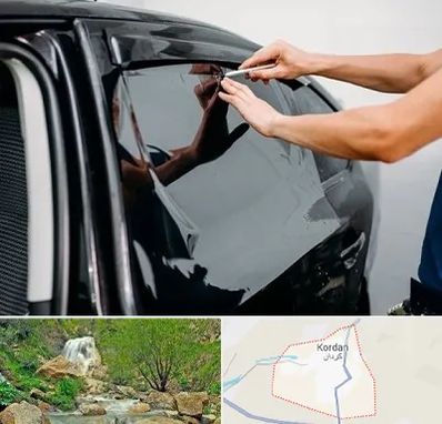 شیشه دودی خودرو در کردان