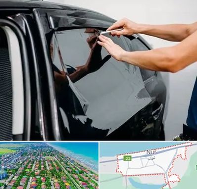 شیشه دودی خودرو در نور