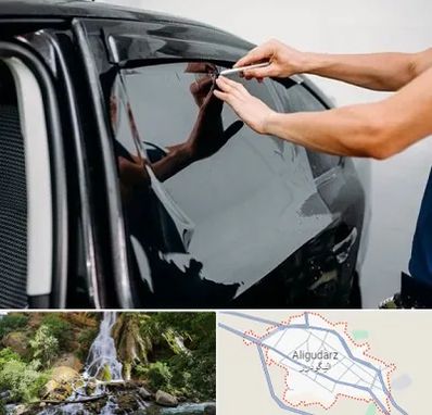 شیشه دودی خودرو در الیگودرز