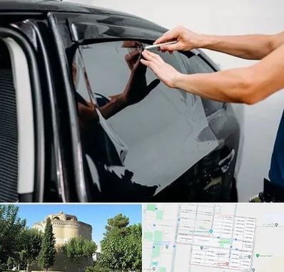 شیشه دودی خودرو در مرداویج اصفهان