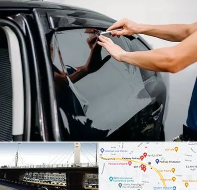 شیشه دودی خودرو در پارک وی 