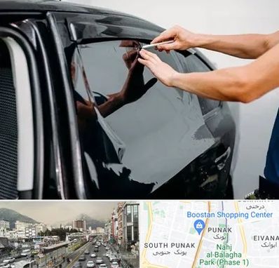 شیشه دودی خودرو در پونک 