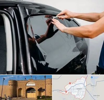 شیشه دودی خودرو در ایرانشهر