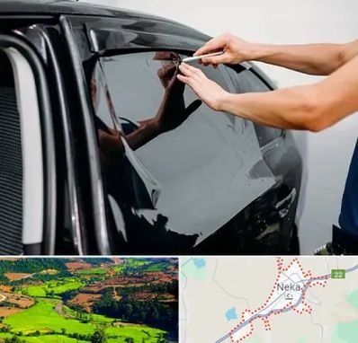 شیشه دودی خودرو در نکا