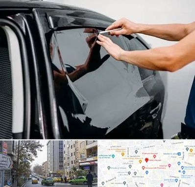 شیشه دودی خودرو در فاطمی