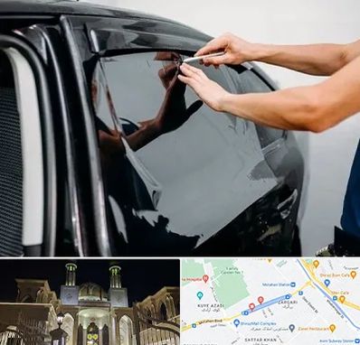 شیشه دودی خودرو در زرگری شیراز