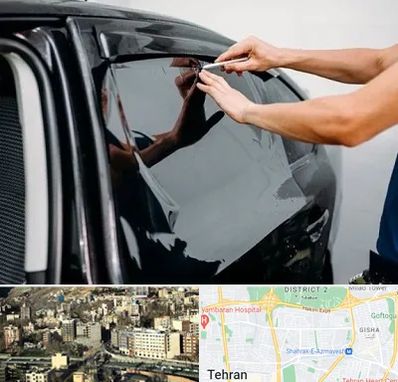 شیشه دودی خودرو در مرزداران 