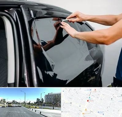 شیشه دودی خودرو در بلوار کلاهدوز مشهد