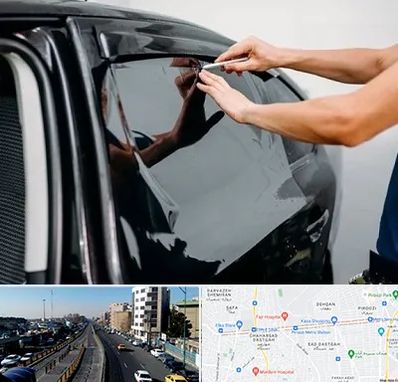 شیشه دودی خودرو در پیروزی 