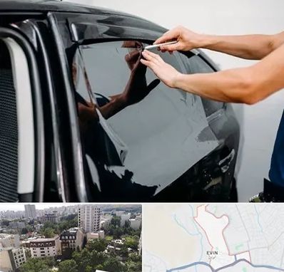 شیشه دودی خودرو در اوین