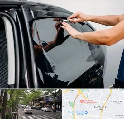 شیشه دودی خودرو در ظفر 