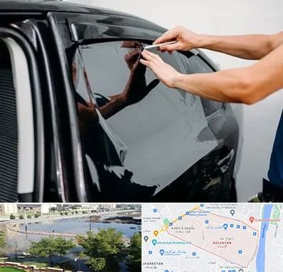 شیشه دودی خودرو در گلستان اهواز