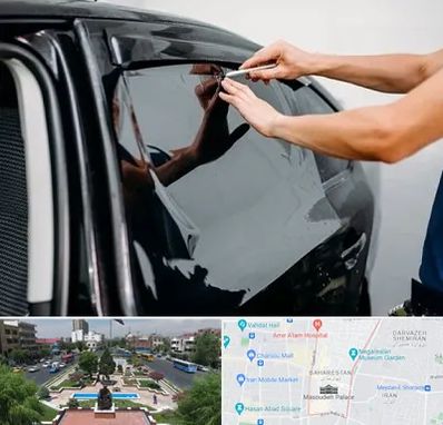 شیشه دودی خودرو در بهارستان 
