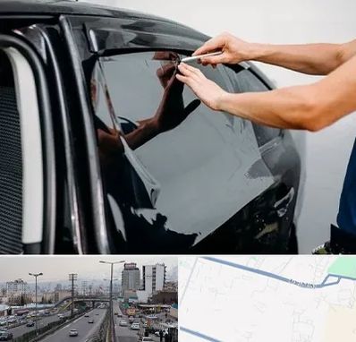 شیشه دودی خودرو در بلوار ارتش