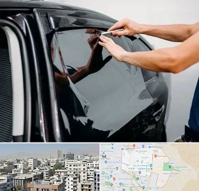 شیشه دودی خودرو در منطقه 14 تهران