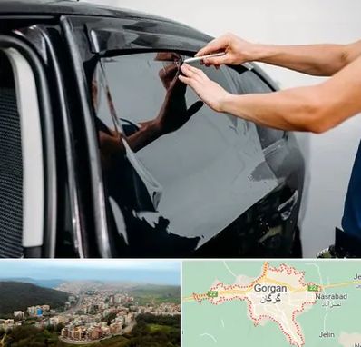 شیشه دودی خودرو در گرگان