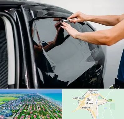 شیشه دودی خودرو در ساری