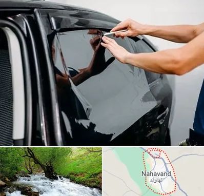 شیشه دودی خودرو در نهاوند