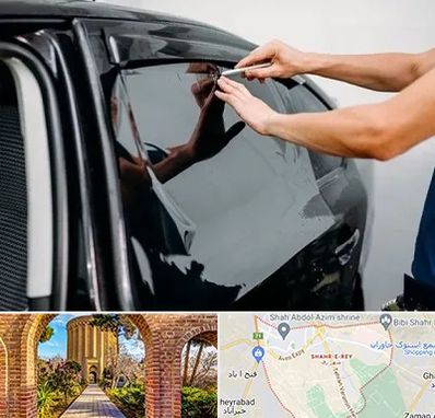 شیشه دودی خودرو در شهر ری