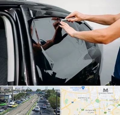 شیشه دودی خودرو در جنوب تهران 