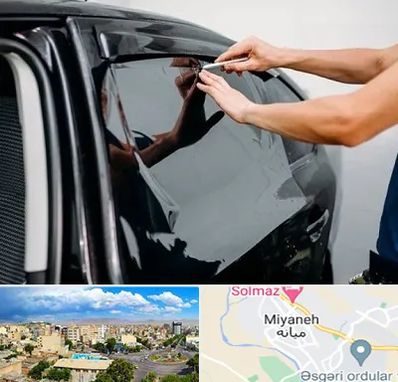 شیشه دودی خودرو در میانه