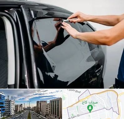 شیشه دودی خودرو در سعادت آباد 