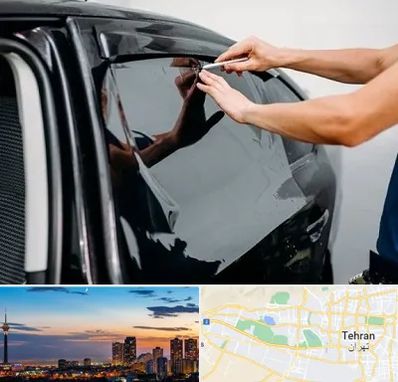 شیشه دودی خودرو در غرب تهران 