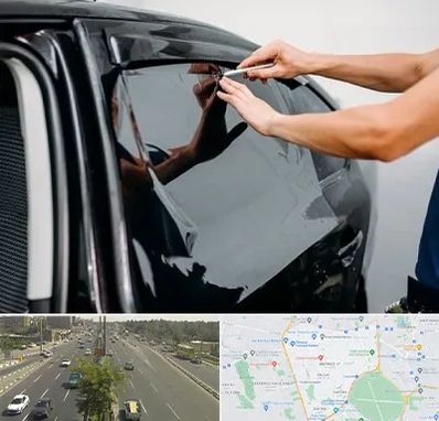 شیشه دودی خودرو در منطقه 17 تهران