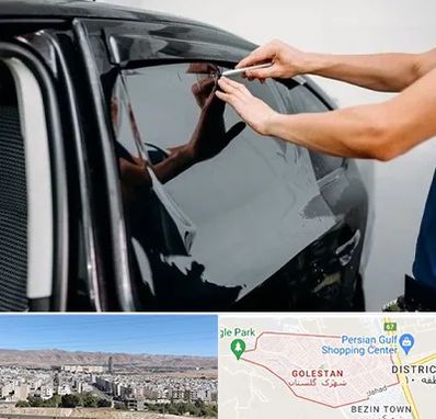 شیشه دودی خودرو در شهرک گلستان شیراز
