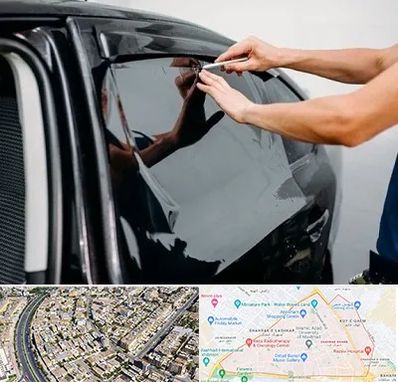 شیشه دودی خودرو در شهرک غرب مشهد